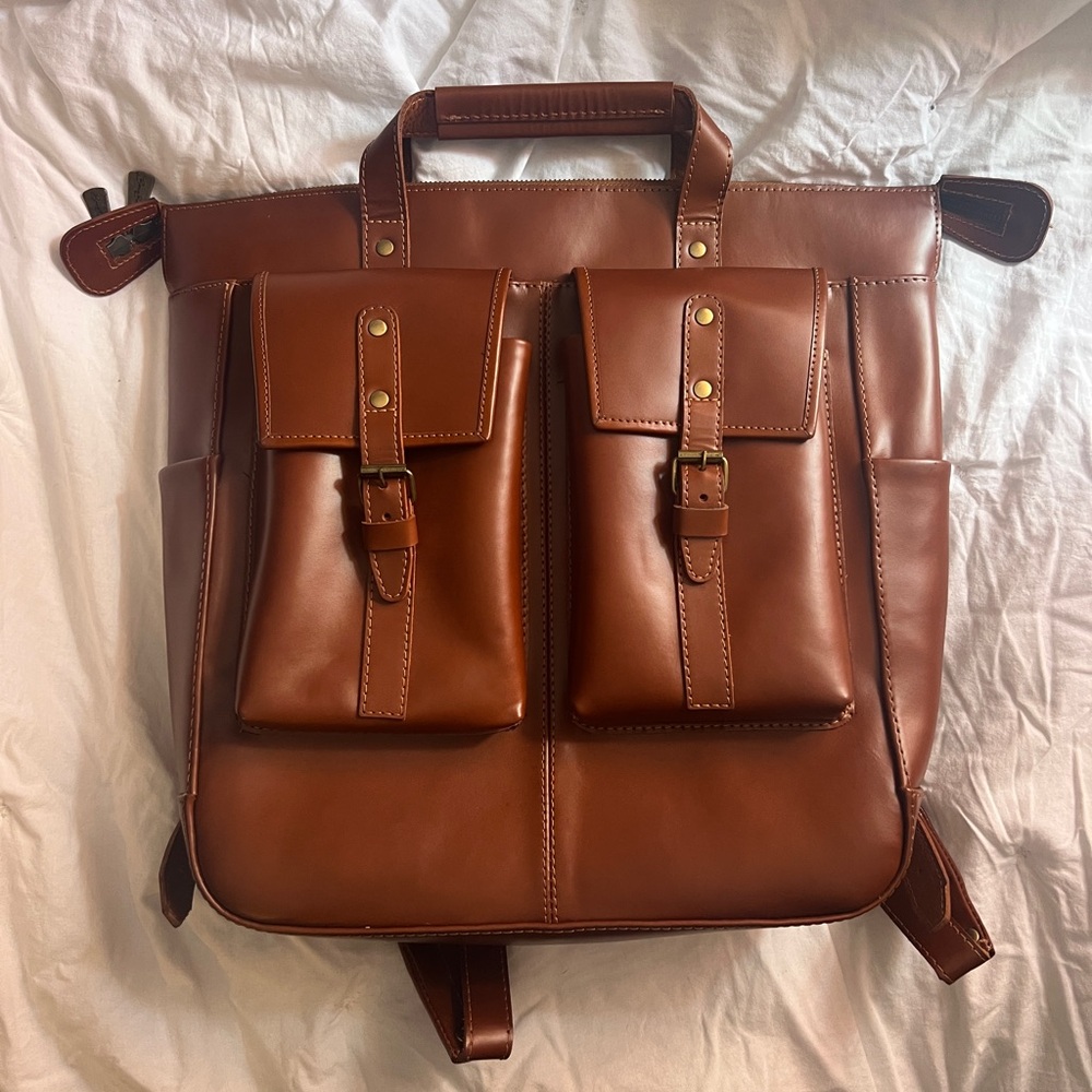 Beara Beara Murphy large brown leather backpack LIKE NEW